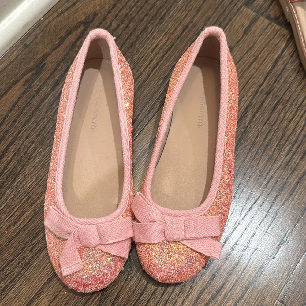New Elephantito Pink Sparkle Flats size 13